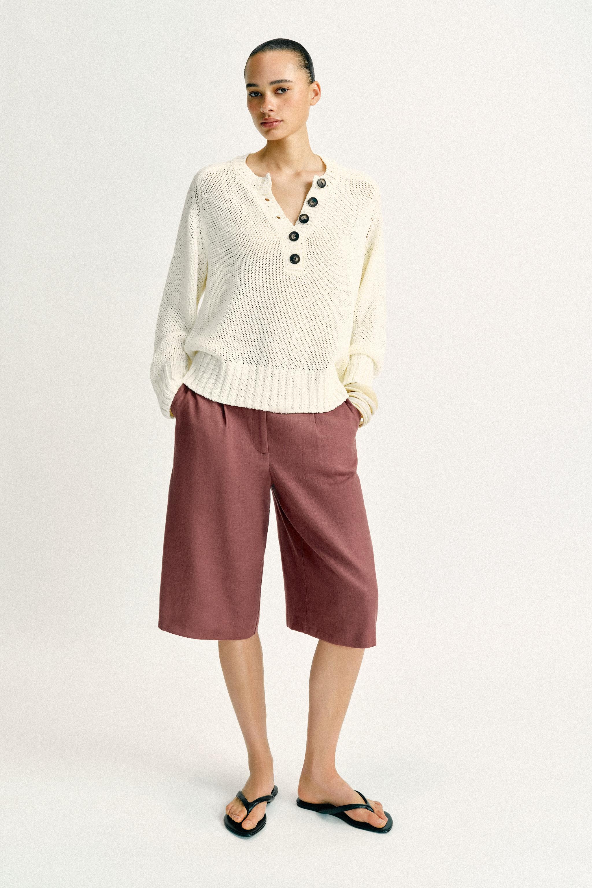 PULL EN MAILLE BOUTONS